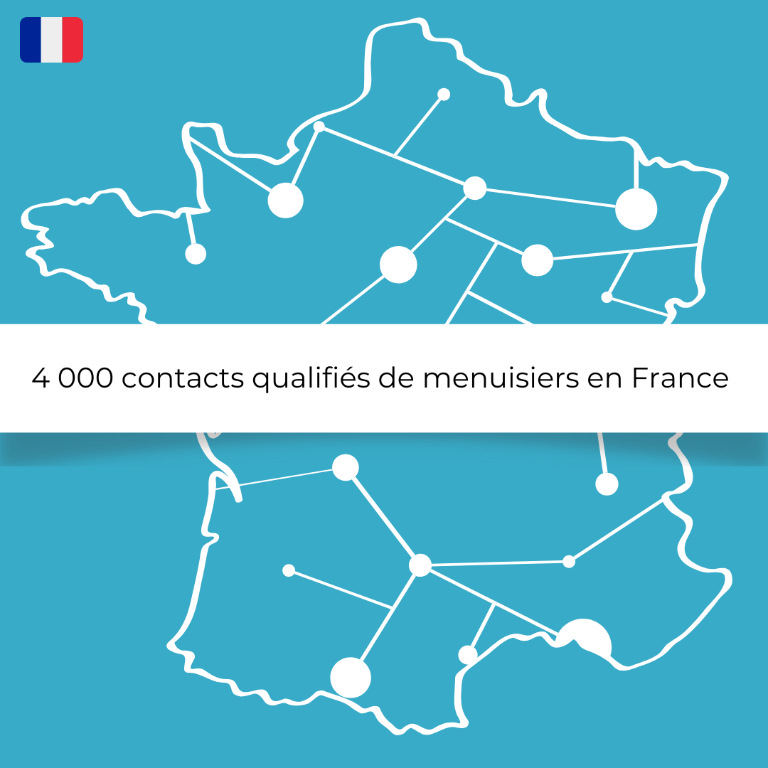 Base de données complète des menuisiers en France – 4 000 contacts